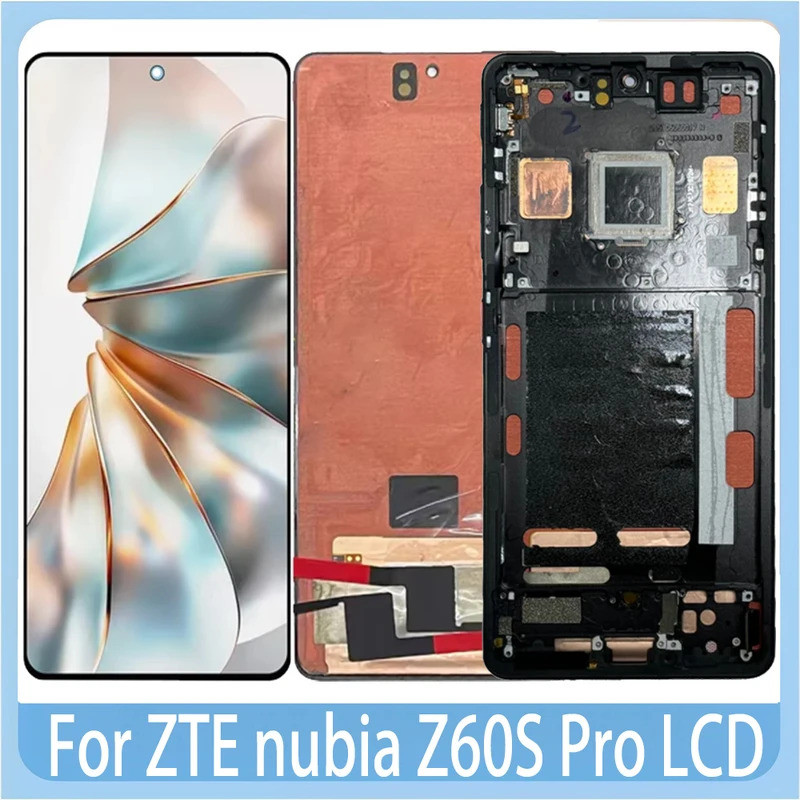 6.78 "AMOLED สําหรับ ZTE nubia Z60S Pro LCD NX725J จอแสดงผลกรอบแผงสัมผัสสําหรับ ZTE nubia Z60S Pro จ