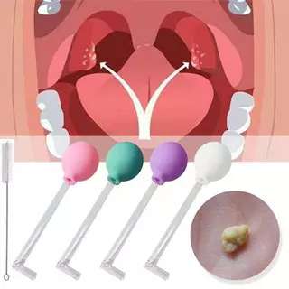 BL เครื่องมือกำจัดหิน tonsil แบบแมนนวลสำหรับการดูแลปากและหู (รวมลูกบอลดูด) COD