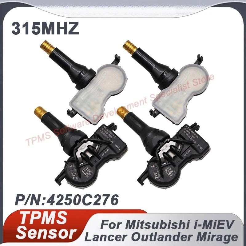 315MHZ เซ็นเซอร์ความดันยาง TPMS สําหรับ Mitsubishi Outlander Sport i-MiEV Lancer Mirage G4 4250C276 