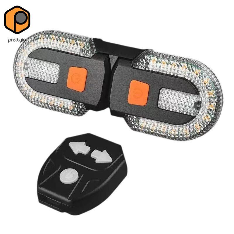Prettyia Bike Turn Indicators ที่ถอดออกได้ USB USB Powered Bike 1825 ไฟเลี้ยว
