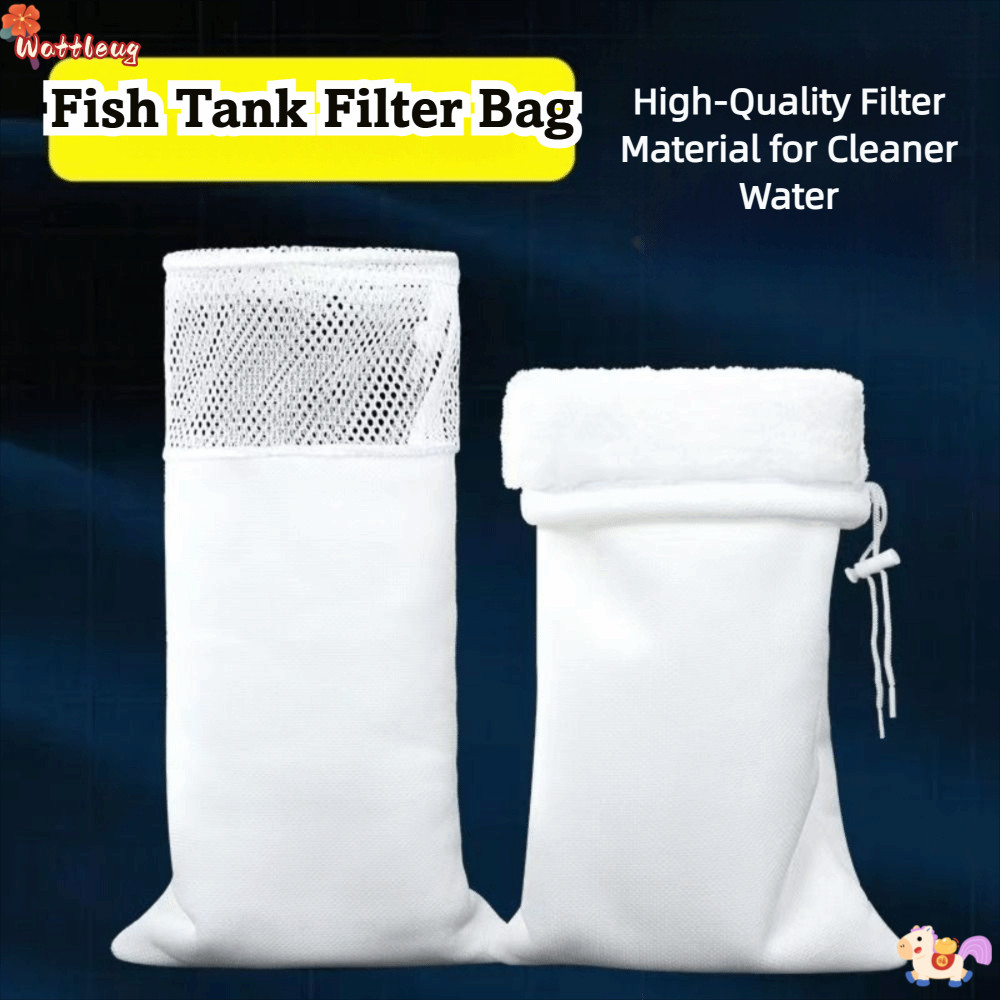 WATTLEUG Anti-over Flow กระเป๋า, Anti-Flow Reusable Fish Tank Filter ล้างทําความสะอาดได้หนาความหนาแน