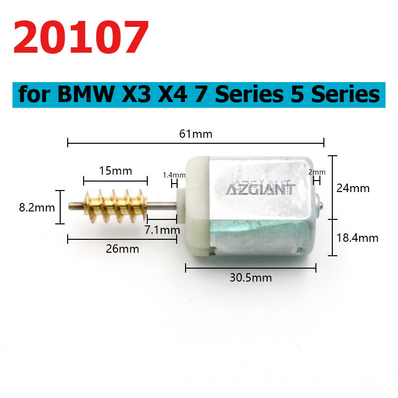 20107 มอเตอร์สําหรับ BMW X3 X4 7 Series 5 Series Auto ประตูล็อค actuator อะไหล่ซ่อม 12V
