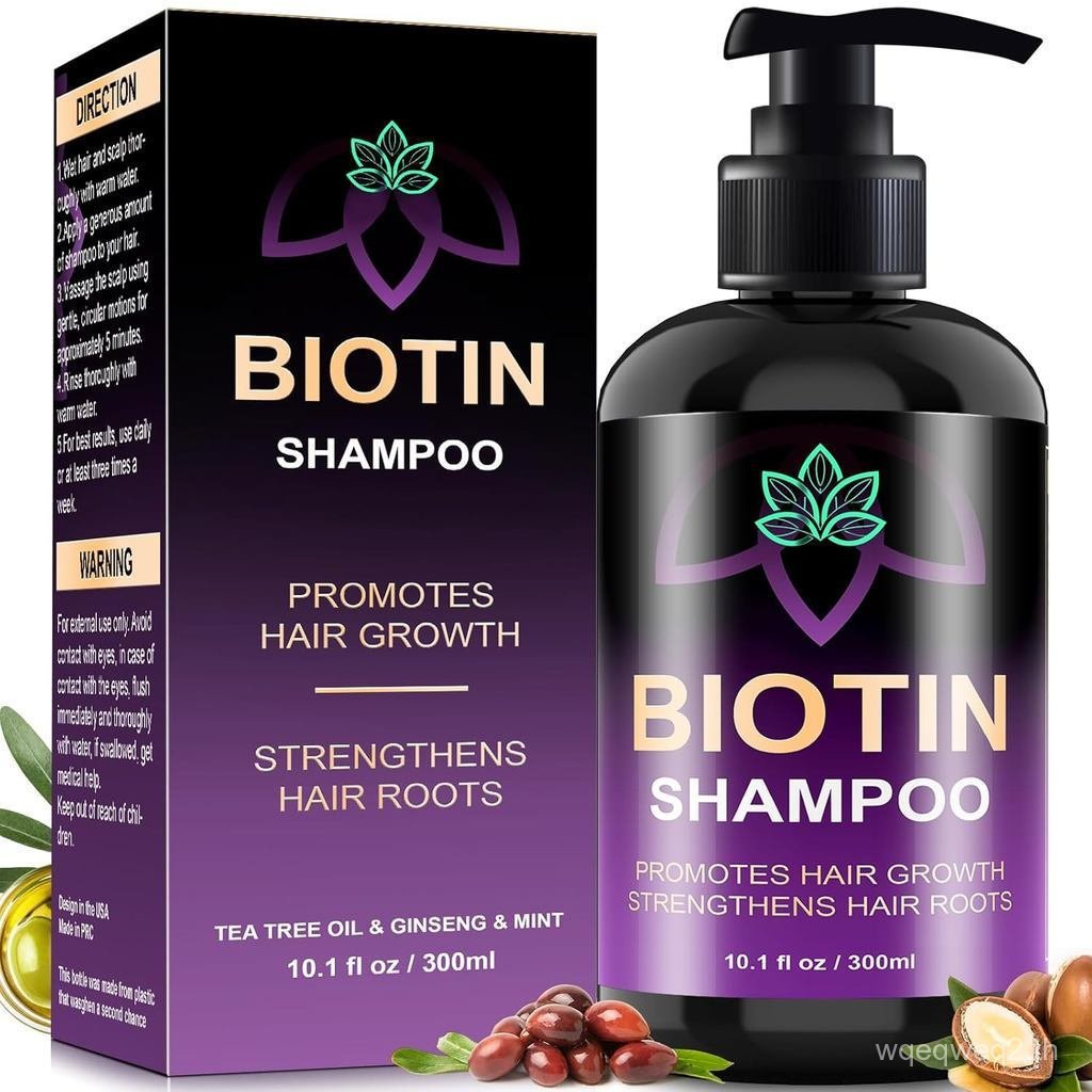 BiotinHairGrowth&ThickeningShampoowithRootActivator,Hairlossแชมพูสําหรับผู้ชายและผู้หญิง,เสริมสร้างร