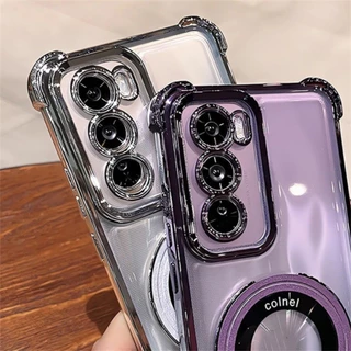 เคสมือถือ กันกระแทก สำหรับ VIVO X60 X70 X80 X90 X100 X200 X300 Pro 5G การชาร์จแม่เหล็กแบบไร้สาย ขาตั้งแบบมองไม่เห็น
