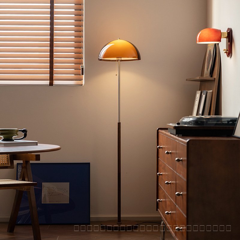 American-style vintage living room floor lamp, sunset ambiance lamp, designer retro bedside lamp for