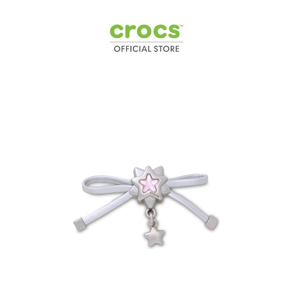 CROCS ตัวติดรองเท้า JIBBITZ™ SILVER BOW AND STAR DANGLE