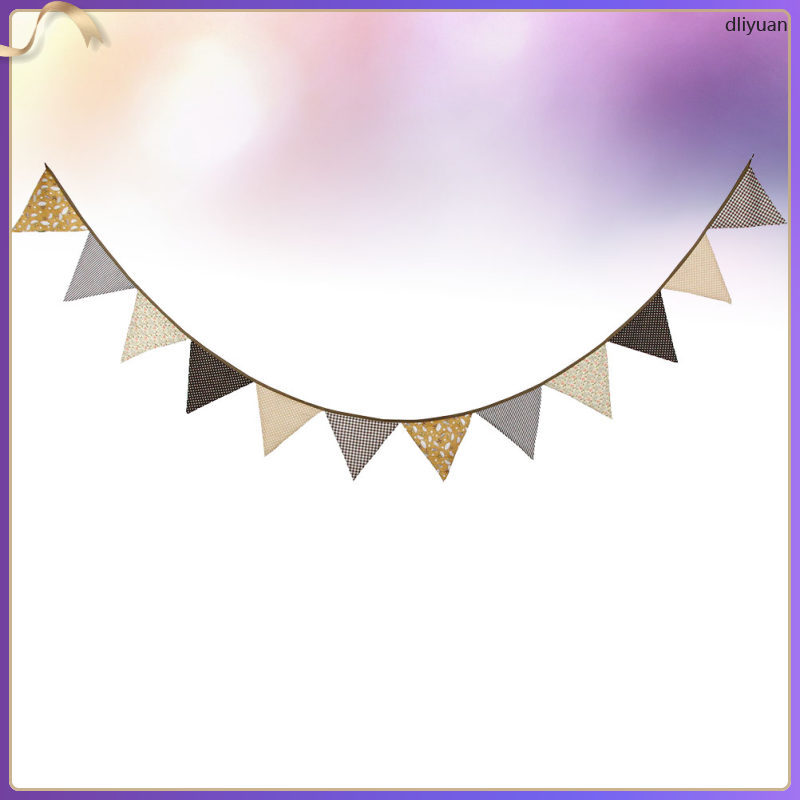 ธง 90th 10th Anniversary Decor Bunting Banner Pennant dliyuan