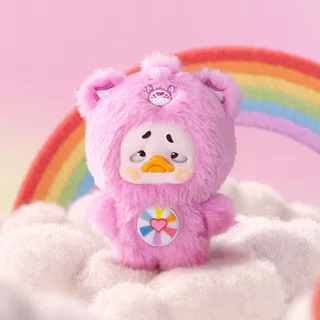 MORETHAN Arts&Toys Care Bears &UpsetDuck Heartful Moments Plush Keychain Blind Box（กด6ชิ้น=1box）