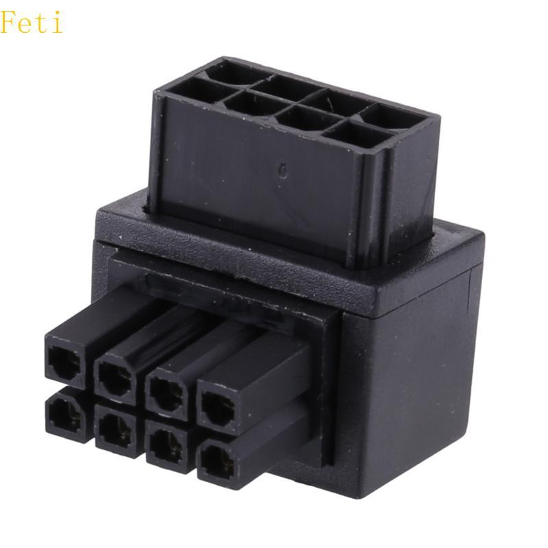 Feti 90 องศามุมอะแดปเตอร์ GPU Power Connector สําหรับเดสก์ท็อปกราฟิกการ์ด GPU Power Adapter