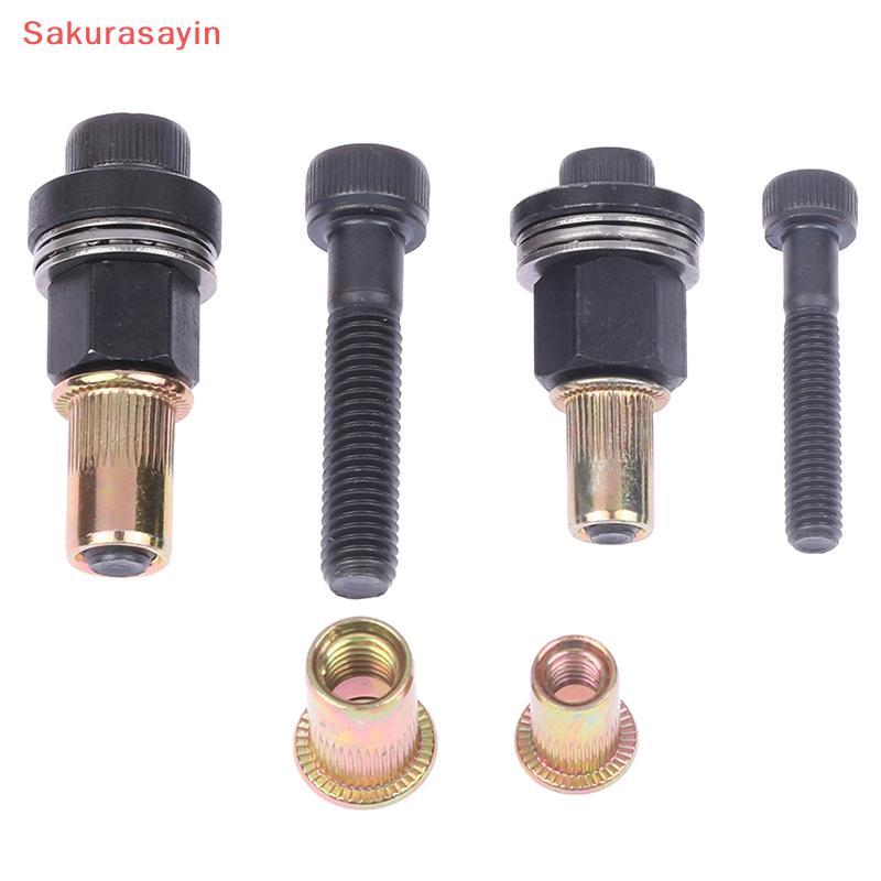 {Sakurasayin} M6 M8 Rivet Nut s Manual Riveter คอลัมน์สแตนเลสหกเหลี่ยมถั่ว AM6SS AM8SS DIY เจาะ Rive