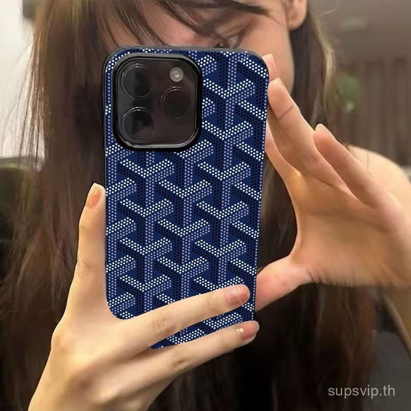 เคสโทรศัพท์สไตล์ใหม่อินเทรนด์พิมพ์สีฟ้าเหมาะสําหรับ iPhone 11 11promax ip 12 13 14 promax 15pro 16promax 17pro 17 promax xr xsmax เคสกันกระแทก