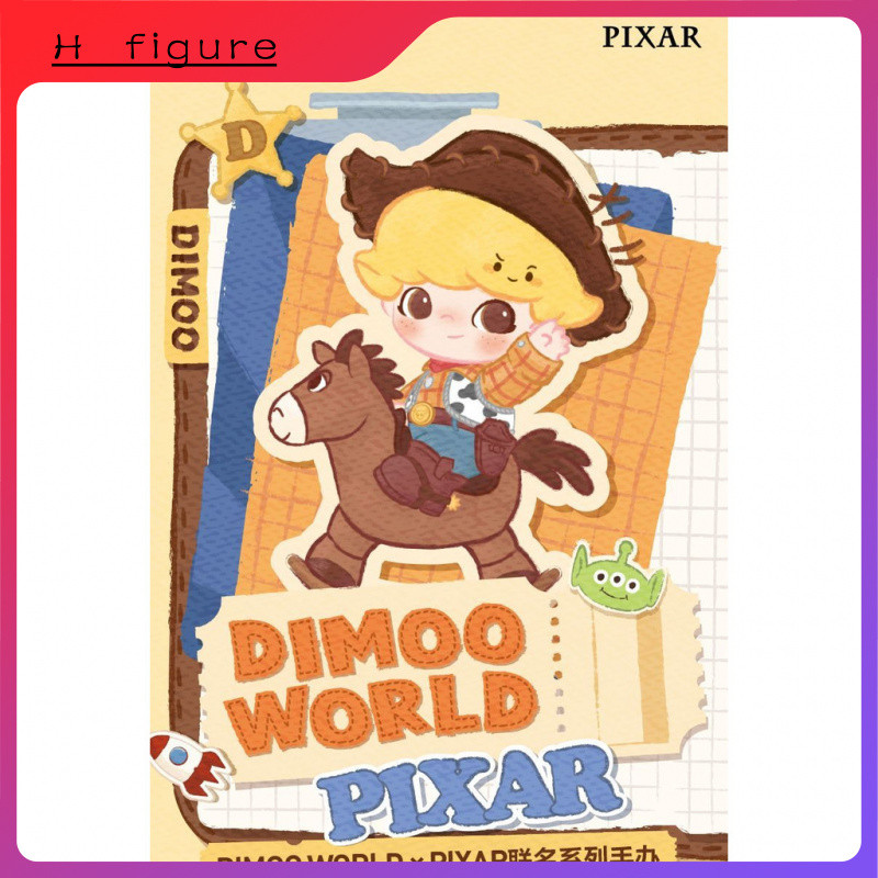 ของแท้ POPMART DIMOO WORLD x PIXAR Joint Series รูป Mystery Box PIXAR ตกแต่ง