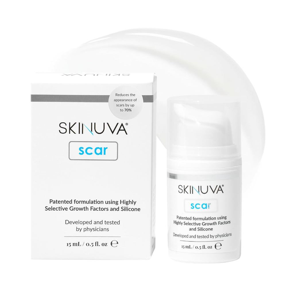 สกินuva® Scar Cream for Face & Body - Old & New Scar Treatment for Surgery, Burns & Other Skin Traum
