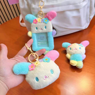 ปลอกบัตรพลัสกระต่ายลายดอกไม้ ผู้ถือบัตรตุ๊กตา พวงกุญแจ กระเป๋าใส่เหรียญ น่ารักมาก ใส่บัตรรถเมล์ บัตรนักเรียน ใส่กุญแจ