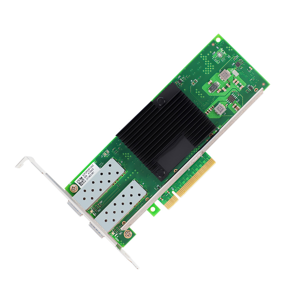 JMT X710BM2 ชิป PCI-E X8 10G Dual Port Fiber Server การ์ดเครือข่าย X710-DA2 PClev 3.0 (8.0GT/s)