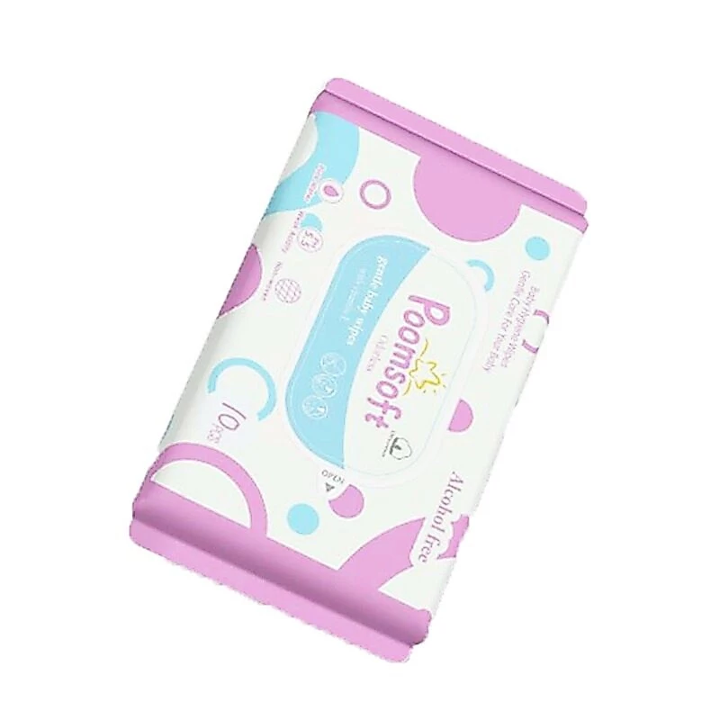 Poomsoft ทิสชูเปียก กระดาษทิชชู่เปียก 10pcs Baby Wipes ปราศจากแอลกอฮอล์ ทิชชู่เปียกพกพา ทิชชุเปียก thumbnail 9