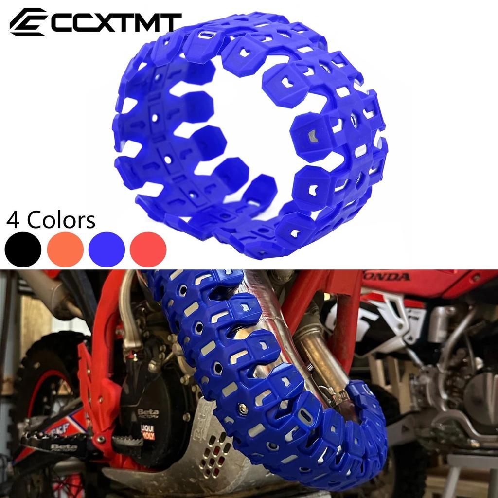CC 60CM Exhaust Shield Muffler Pipe Protector Cover Heat Shield For YAMAHA YZ125 YZ250 2005-2023 For