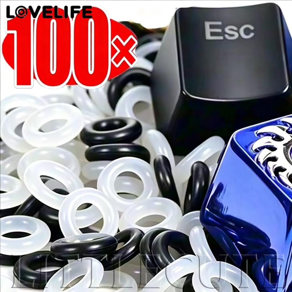 [AUTO & 3C] 50/100PCS - Keycap O แหวนคีย์บอร์ดบัฟเฟอร์ยืดหยุ่นยางเป็นมิตรกับสิ่งแวดล้อม O-Ring Switch Dampeners ลดเสียงรบกวนซีล /ราคาดี