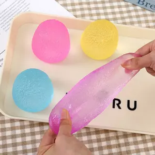 สกุชชี่ ICE BALL ลูกบอลน้ำแข็งรูปลูกอมมอลต์ แช่เย็นก่อนเล่น นุ่มยืดหยุ่นคืนรูปช้า ทนบีบ คลายเครียดระบายอารมณ์