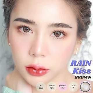 คอนแทคเลนส์ Luxzylens Rain Kiss ขนาดใหญ่กว่าตาดำนิดหน่อย