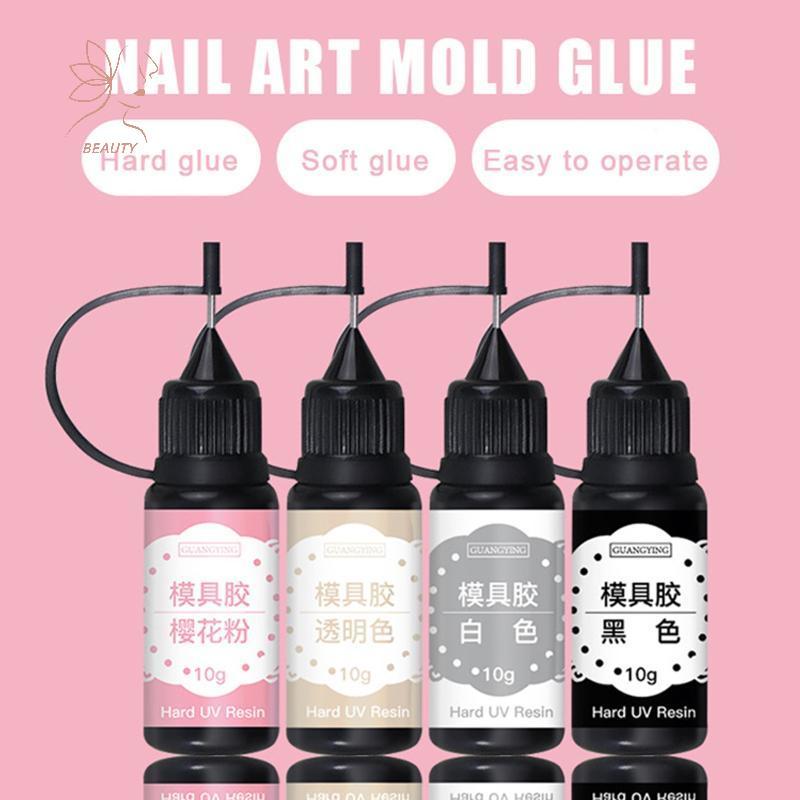 [maybeauty] 10g เล็บเจลคริสตัล UV กาวความยืดหยุ่นสูงสําหรับ 3D แม่พิมพ์อะคริลิคเริ่มต้นแต่งเล็บ DIY {TH}