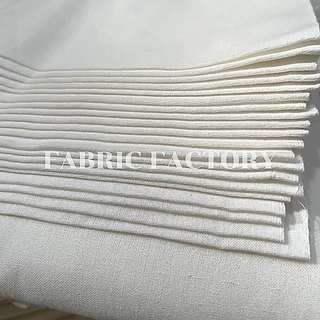 FabricFactory ผ้าดิบยกพับ 20 หลา ผ้าดิบ 11ปอนด์ สีขาว ผ้าบริจาค หน้า 91ซม. ราคาโรงงาน