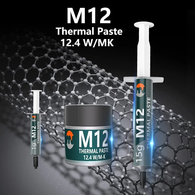 MJ ความร้อนวางประสิทธิภาพการนําความร้อนจาระบีวาง 12.4 W/MK 1/4/8/15/30g สําหรับเกม PC PS5 CPU GPU Co