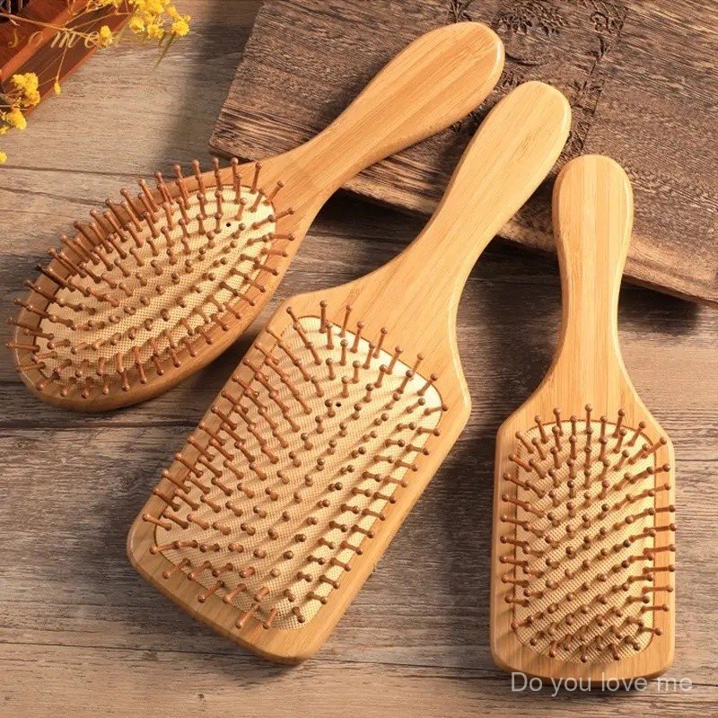 Large Healthy Wooden Paddle Hair Brush Salon Hair Comb Plain Brush Massage Comb Hair Brush