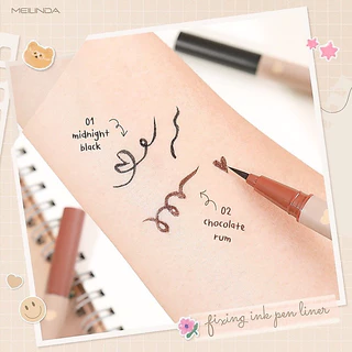 Meilinda Fixing Ink Penliner ปากกาอายไลน์เนอร์หัวพู่กัน MC3116