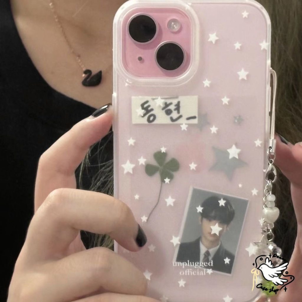COD-ในไทย แฟชั่นเต็มหน้าจอดาวน่ารักโปร่งใสเคลือบนุ่ม เคส For iPhone 11 13 16 17 14 12 15 Pro Max 8 7 Plus XR XS X Max