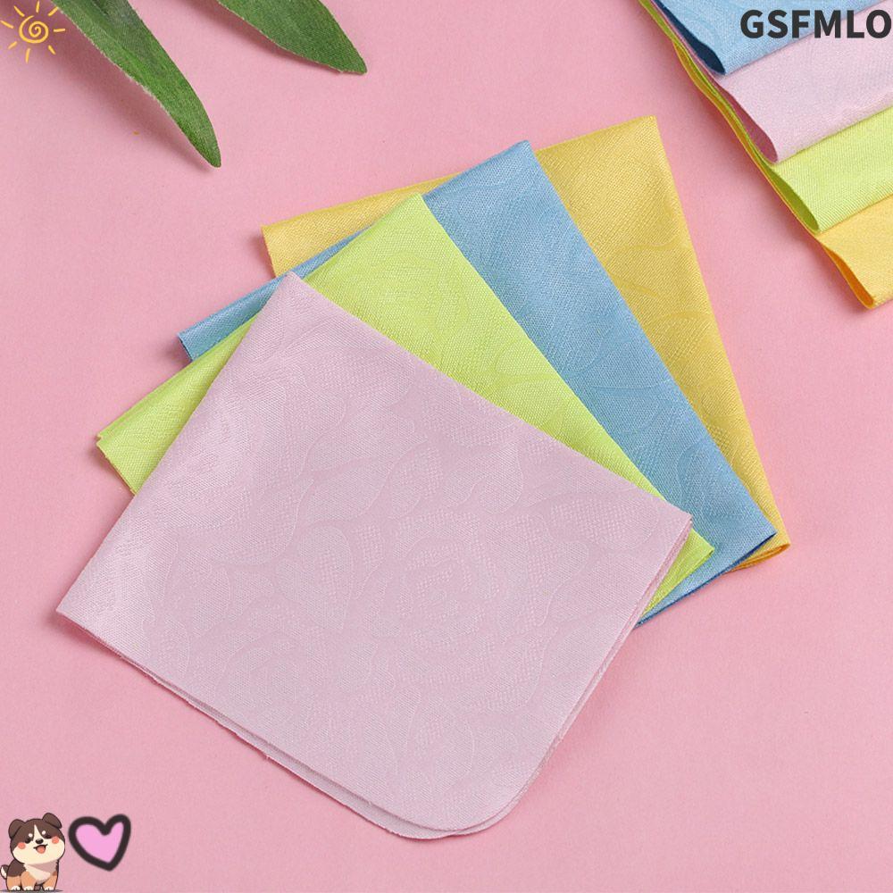 GSFMLO 1/2/3/4 ชิ้นสีสุ่มแว่นตาทําความสะอาดหลายสีกล้องหน้าจอไมโครไฟเบอร์