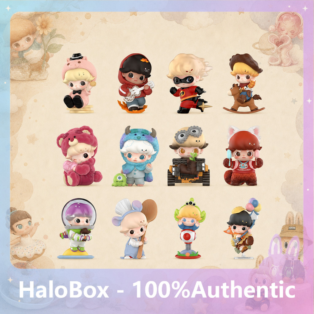 POPMART DIMOO WORLD x PIXAR Joint Series Figure-Made Mystery Box Gift เครื่องประดับแท้