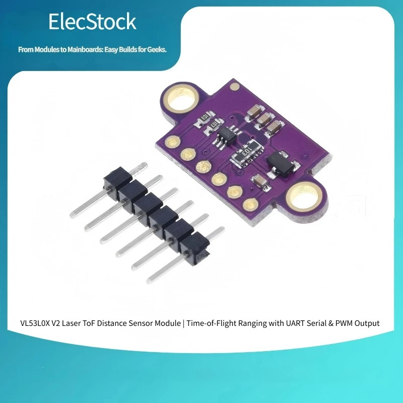 VL53L0X V2 ToF เซ็นเซอร์ระยะทาง IIC 3-5V สําหรับ Arduino STM32 หุ่นยนต์หลีกเลี่ยงอุปสรรค DIY