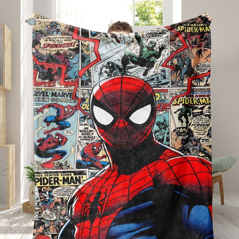款法兰绒盖毯专用午休毯午睡新款可机洗时尚潮流盖毯'Cartoon anime flannel blanket Superman air conditioning children's blanket 