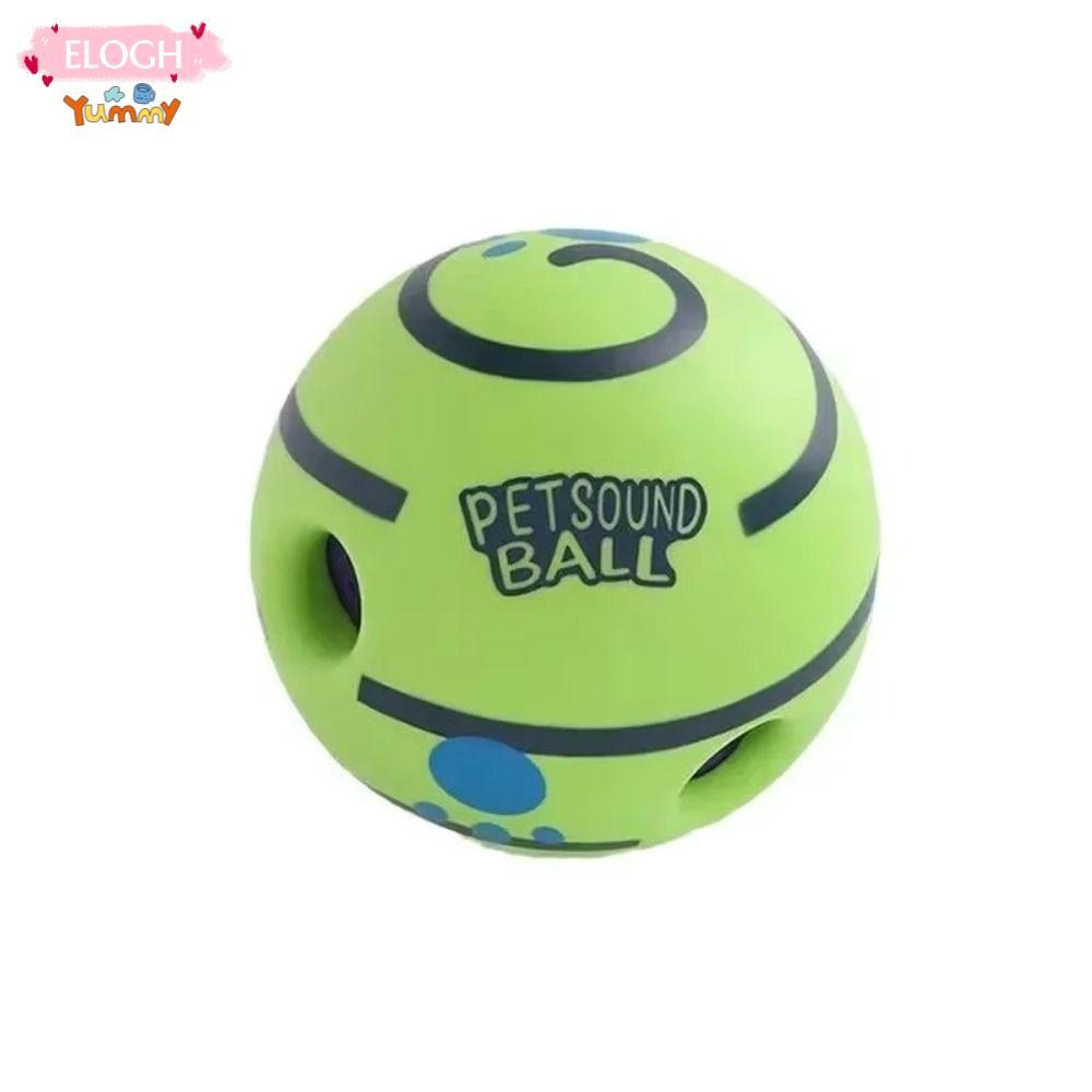 ELOGH Wobble Wag Giggle Ball,ม้วนของเล่นสุนัขตลก,สัตว์เลี้ยงSqueakersปลอดสารพิษไม่มีแบตเตอรี่ที่จําเ