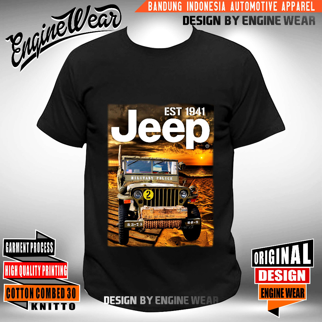Jeep Willys Jk Tshirt Offroad Wrangler Cj7 Rubicon ยานยนต์เสื้อยืด Warn 4wd 4x4 Ft