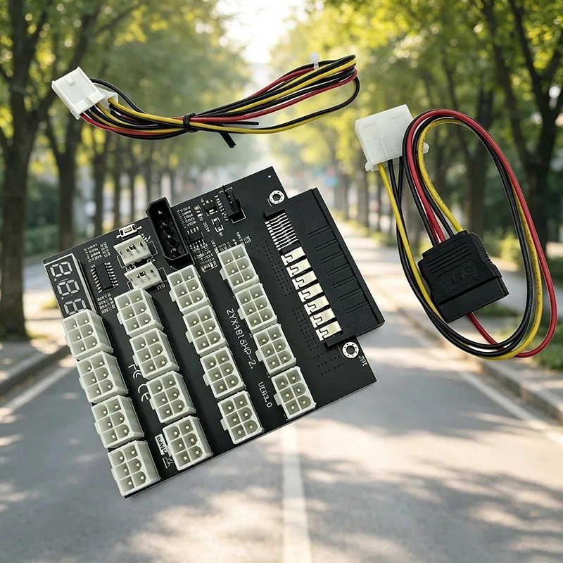 ใหม่ ATX 12X6pin แหล่งจ่ายไฟ Breakout Board อะแดปเตอร์แฟลช LED สําหรับ HP Server PSU 733428-101 7206