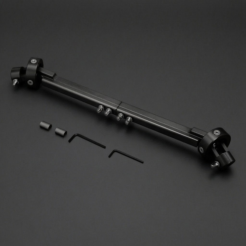 Double Bass Drum Pedal Connecting Rod การติดตั้งที่เรียบง่าย Double Bass กลองเหยียบ Linkage Bar พร้อ