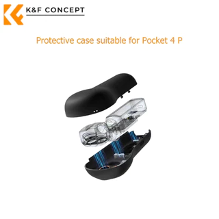 DJI Pocket4P เคสป้องกันฝาครอบเลนส์สไตล์ใหม่ PTZ กล้องฝาครอบป้องกันฝาครอบป้องกัน Shock-proof Scratch-proof Filter Storage Case