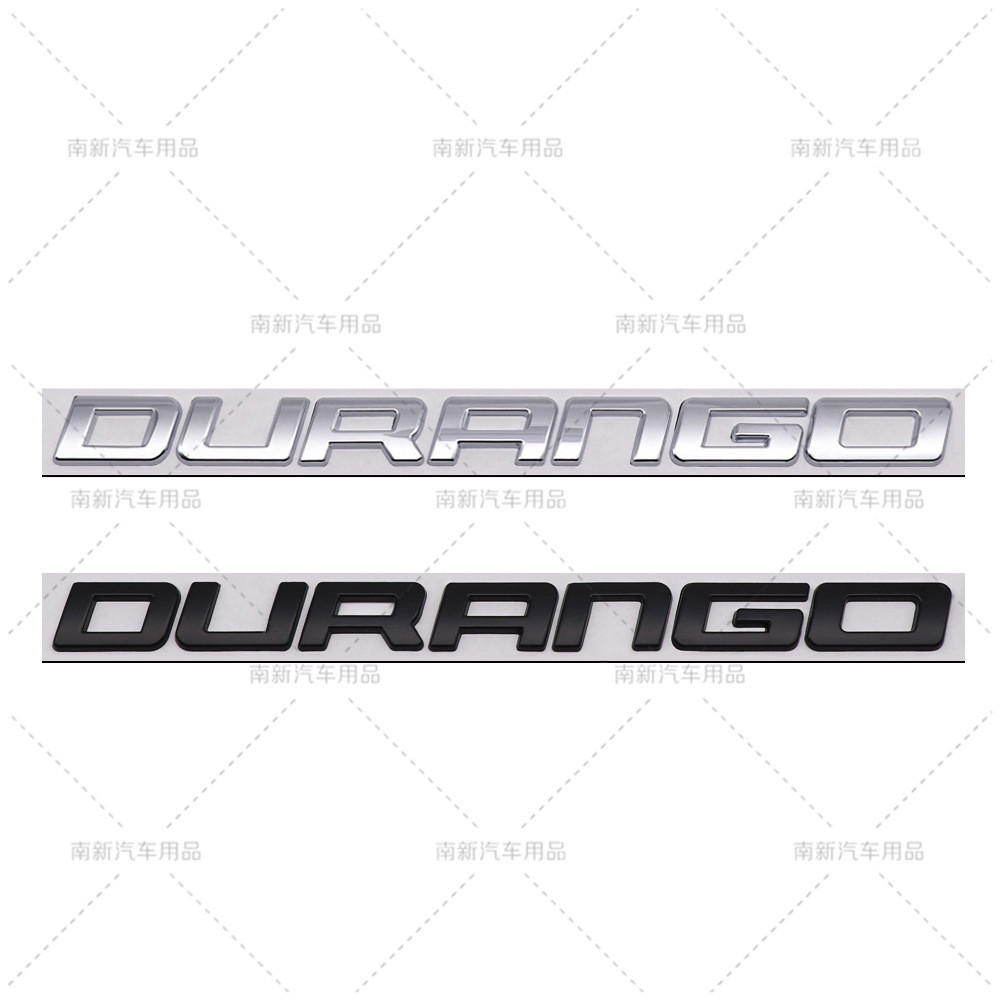 DURANGO 3D โลหะด้านหลังป้ายตัวอักษรสติกเกอร์ Fit Dodge Durango SUV ดัดแปลงด้านข้าง Fender Body Emble