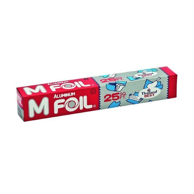 เอ็มฟอยล์ อลูมิเนียมฟอยล์18นิ้วX25ฟุต M-Foil Alumimum