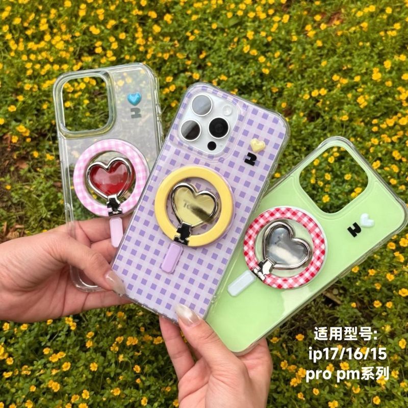 แท็ก. Tagi.Happy Protective Case Magnetic Folding Desktop Stand กันกระแทก iPhone17pm