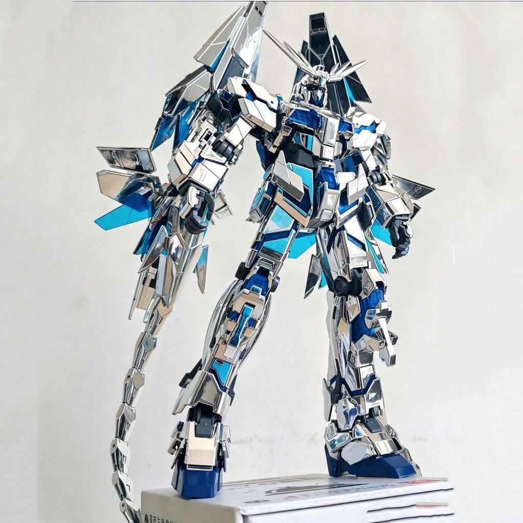 Taipan MG Electroplating Phoenix 6642L Silver Phoenix Unicorn No. 3 Machine 1/100 ประกอบรูป