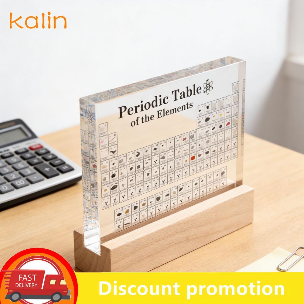 Kalin-th ตารางธาตุ Kalin-th 83 ตัวอย่างจริงขาตั้งไม้ประดับไฟอะคริลิคสำหรับนักเรียนครู