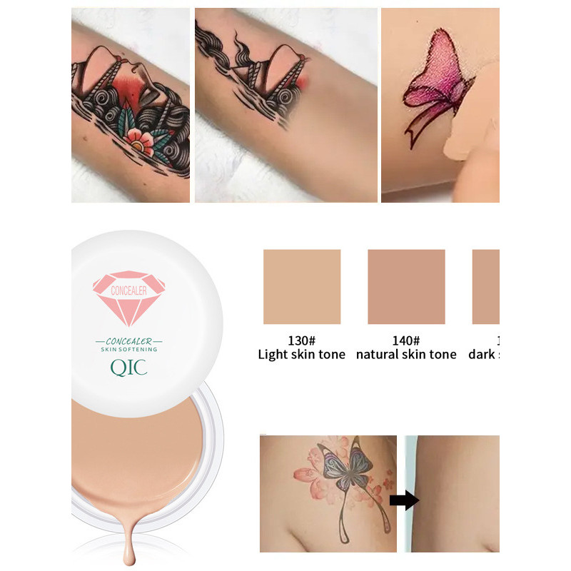 concealer คอนซีลเลอร์ QIC คอนซีลเลอร์ฝ้ากระคอนซีลเลอร์ครีมรองพื้นความหมองคล้ํารอยสิวอย่าถอดแต่งหน้าก