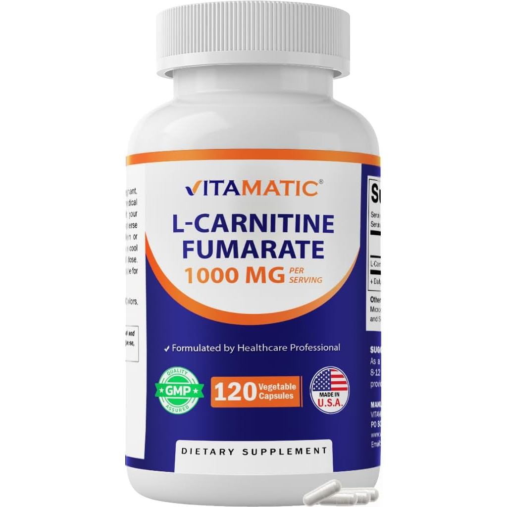 Vitamite L-Carnitine ฟอสเฟต 1000mg-120 แคปซูลผัก (1)