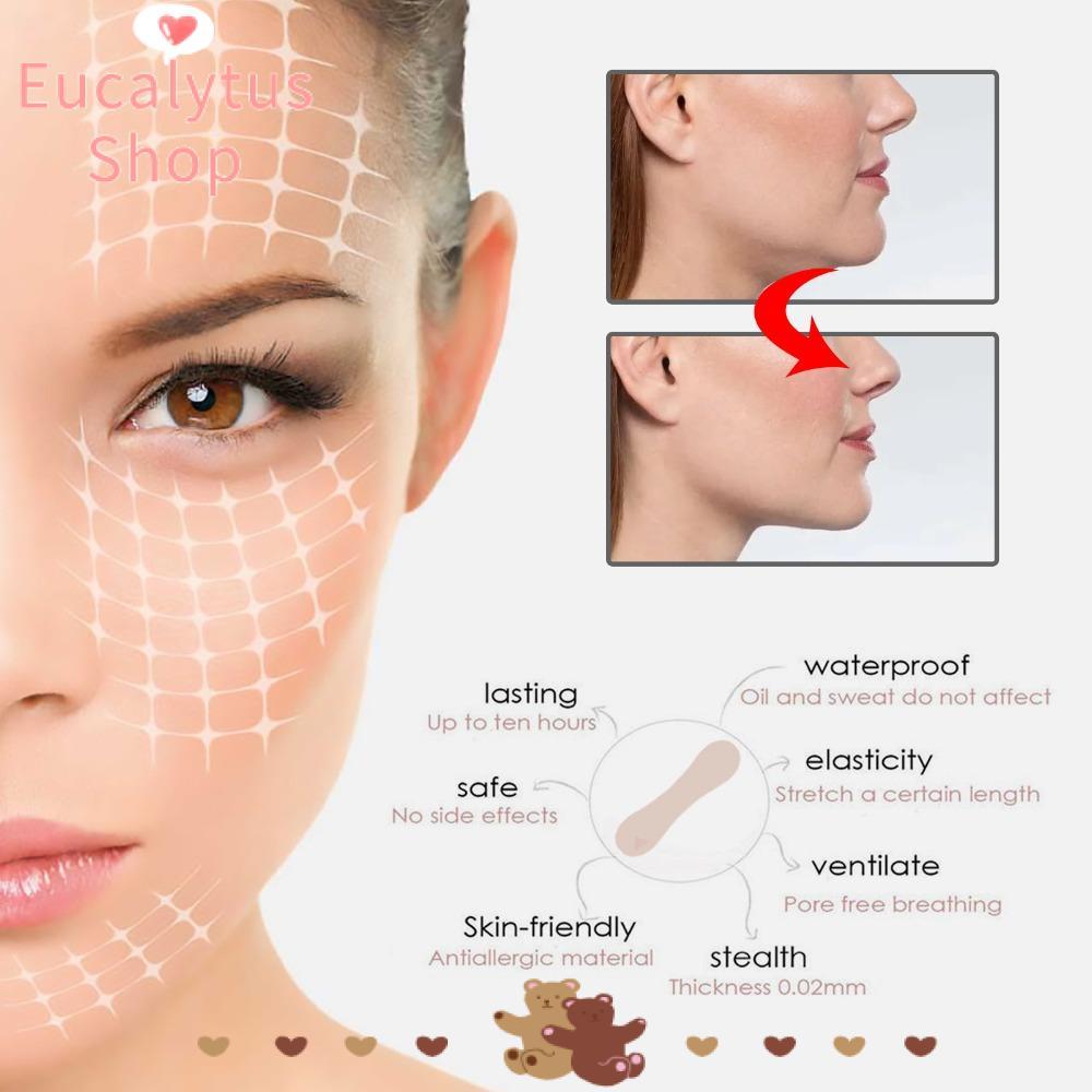 EUCALYTUSS Face Lift Strips V-Shaped Chin Facial Shaping Oval Face Brow Lift Tape