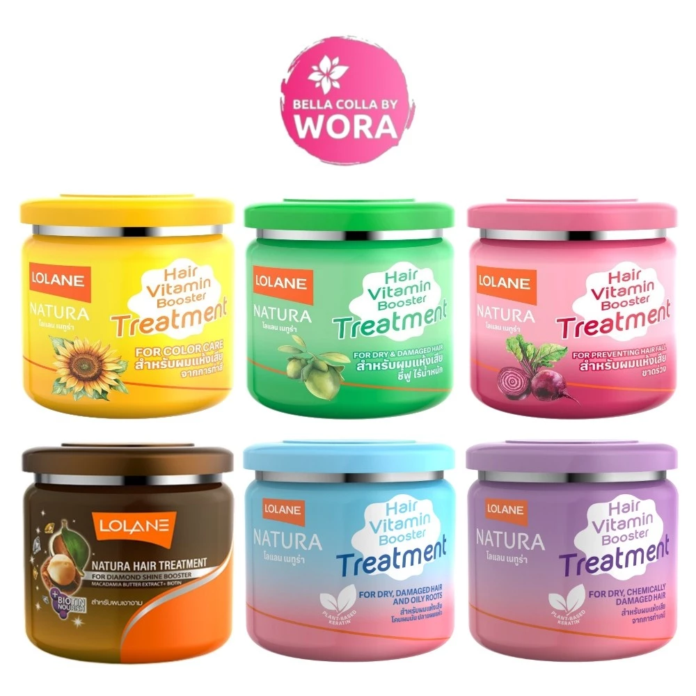 [250 g./กระปุก] ​​​​​​​[1 กระปุก] Lolane Natura Hair Treatment โลแลน เนทูร่า แฮร์ ทรีทเม้นท์ ครีมบำรุงผม [เลือกสินค้า]