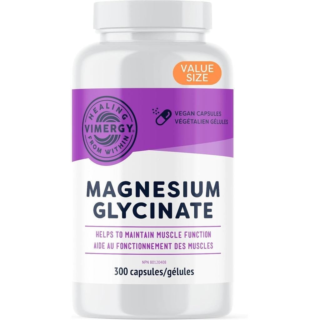 Vimergy Magnesium Glycinate – รองรับบรรเทาความเครียด – การควบคุมหลีกเลี่ยงการย่อยอาหาร*– ส่งเสริมสุข