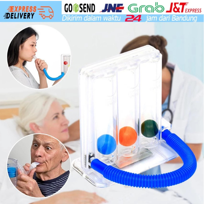 เครื่องบริหารปอด ชุดบริหารปอด Tri-ball Incentive Spirometer (Triflow)